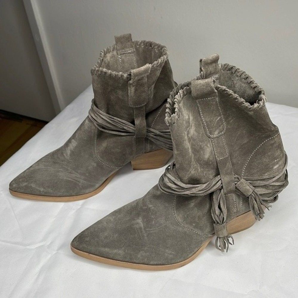 Ron White Womens Size 37 Brailee Western Ankle Boots